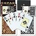 Copag Bridge Size Jumbo Index - Gold Line Script Setup Playing Cards (Multi)