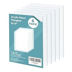 Egofine Plexiglass Sheets Acrylic Sheets 6 Pack of