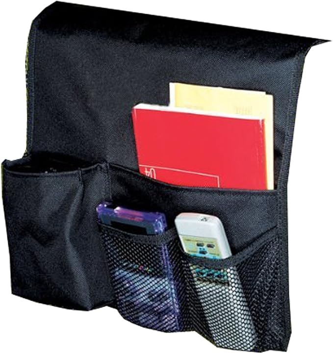 Bellino Arm Chair Caddy Remote Control Holder Organizer, Black Office Products