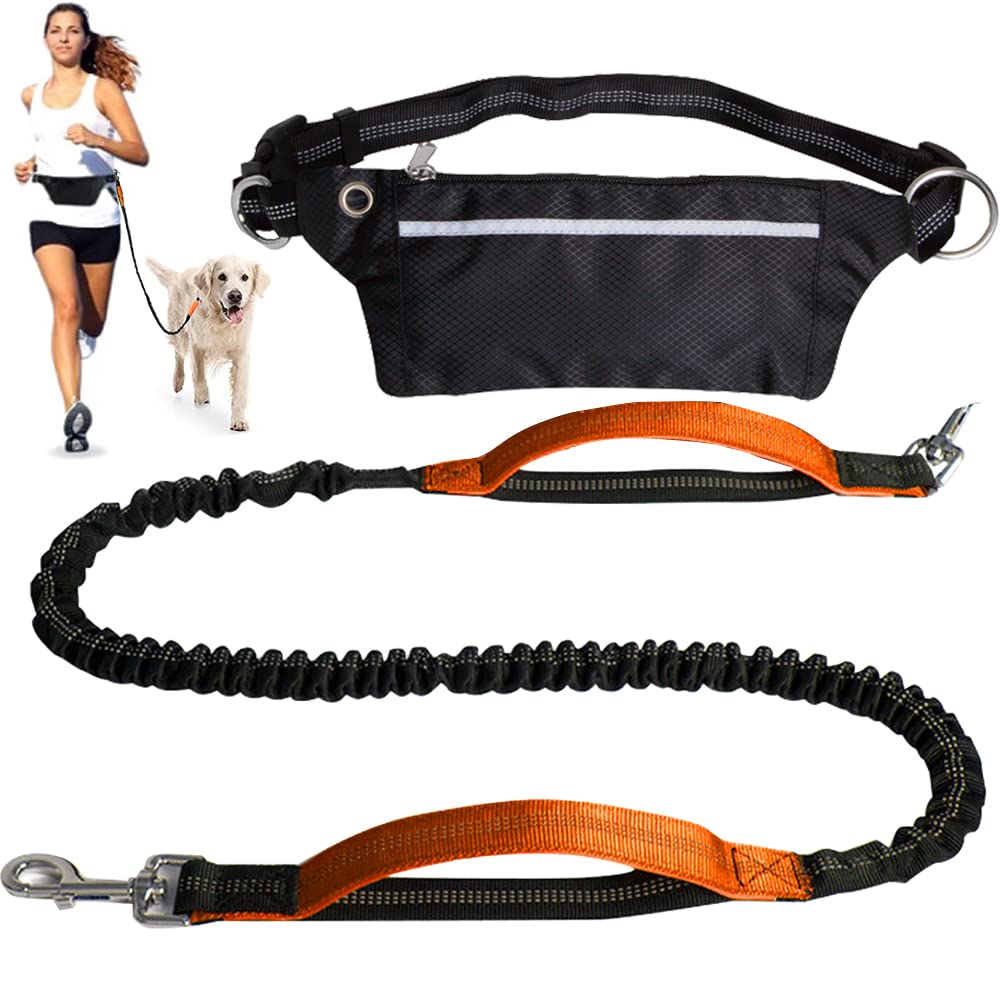 Lead Large Medium Dogs,Running Dog Lead,Hiking Dog Lead Running,Adjustable Handle Dog Lead,with a Backpack,for Outdoor Running Jogging Hiking Large Medium-Sized Dogs To Prevent Loss