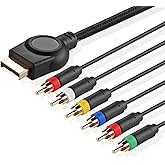 TNP PS2 Component Cable Premium YPbPr Component Video Cable RCA AV for PlayStation 2/3 (PS2/PS3)