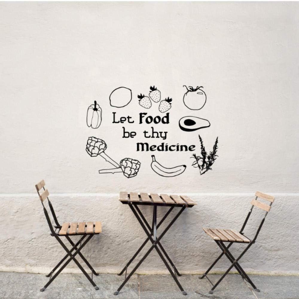Amazon.com: wsydd for Kitchen Restaurant Wall Decor Quote Let Food Be