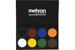 Mehron Makeup Paradise AQ Face & Body Paint 8 Color Palette (Basic) - Face, Body, SFX Makeup Palette, Special Effects, Face P