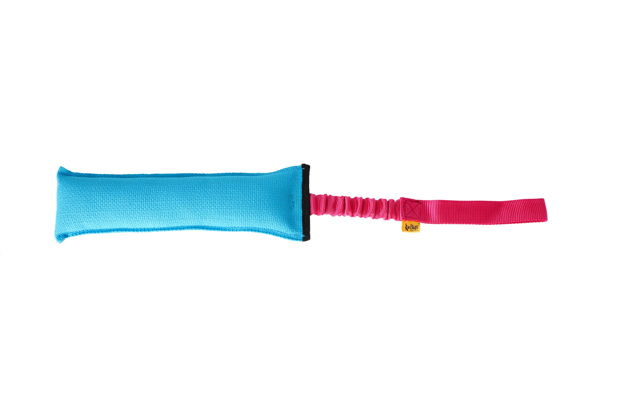 Dingo Bite Tug Agility Bungee Dog Toy Blue with Pink Handle 15596