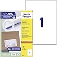 Avery 3478 (105 x 148mm) Self-Adhesive Multipurpose/Copier Labels, 1 Labels per A4 Sheet, White