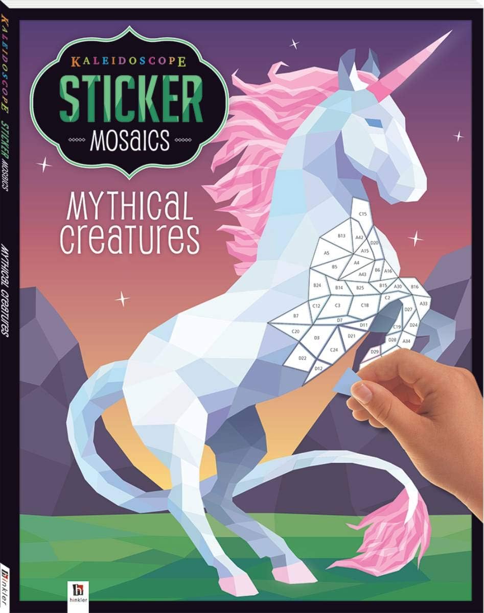 Hinkler Kaleidoscope Sticker Mosaics Mythical Creatures