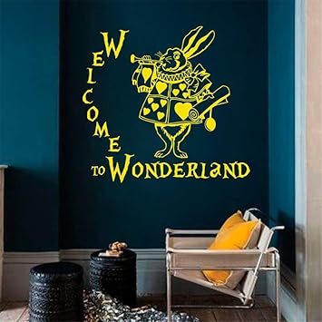 Amazon Com Siehu Wall Decal Alice In Wonderland Mural