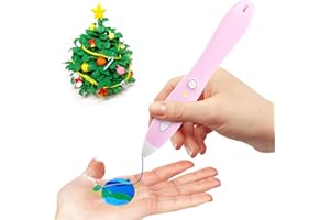 3D Pen for Kids 3D Printing Pen 3D Crayon 3D Art Pen with 10 Colors Filaments 3D Drawing Craft Pen