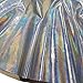 Pinda Sexy Summer Women High Waist Silver Flare Skater Skirt (M)