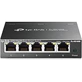 TP-Link 5 Port Gigabit Ethernet Easy Smart Switch, Unmanaged Pro, Plug and Play, Desktop/Wall-Mount, Sturdy Metal W/ Shielded