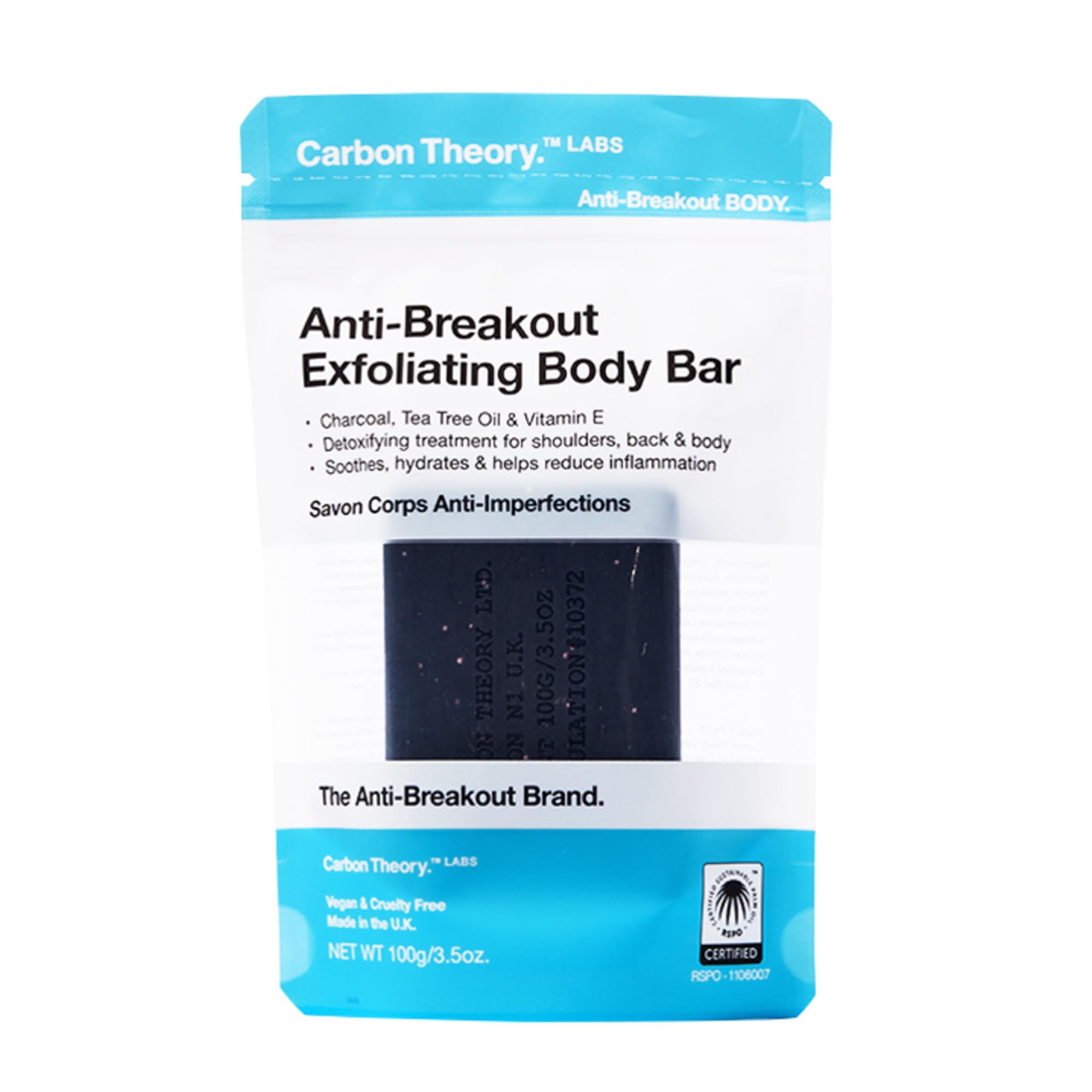 Carbon Theory Cleansing Soap Bars (Blue - Exfoliating)