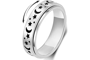 MHWTTY Anxiety Relief Ring - Fidget Spinner Design for Women & Men, Stress Relief Toy