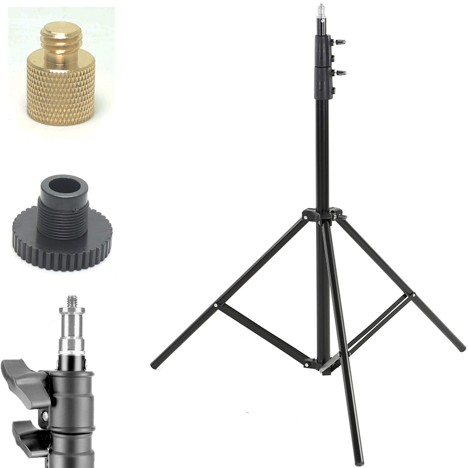 Universal 7 Foot Tripod Aluminum Compact Photography Light Stand with 1/4\