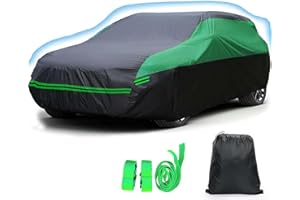 Big Ant Car Cover All Weather Waterproof, Universal Fit Sedan Ford Mustang, Chevy Camaro/Malibu, Kia Optima, Hyundai Sonata, Nissan Altima, Volkswagen Passat, Tesla Model 3 etc,Blackgreen…