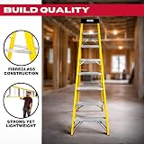 Excel Fibreglass Step Ladder 8 Treads 1.91m EN131 Non-Conductive Heavy Duty view 3