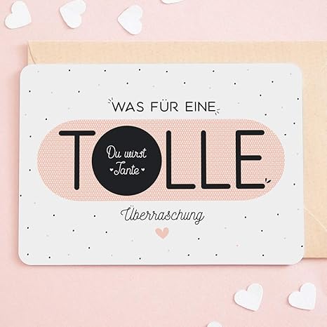 Rubbelkarte Tante Du Wirst Tante Rubbellose Karte Geburt Tante Schwangerschaft Verkünden Glückwunsch Rubbelkarte Schwanger