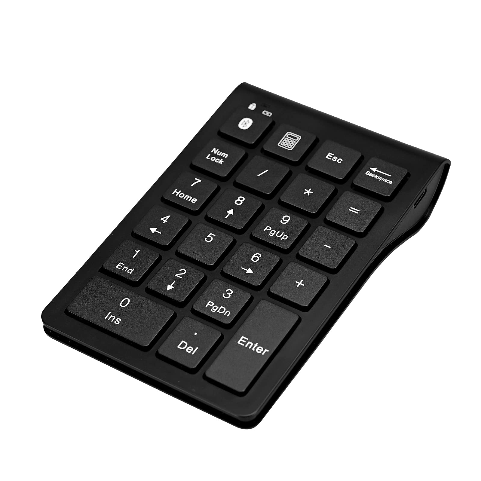 Podazz Bluetooth Number Pad, Wireless Numeric Keypad Number Pad for Laptop 22 Keys Multi-Function External Keyboard Extension for Laptop, Tablet, Notebook, PC, iMac, Android, IOS