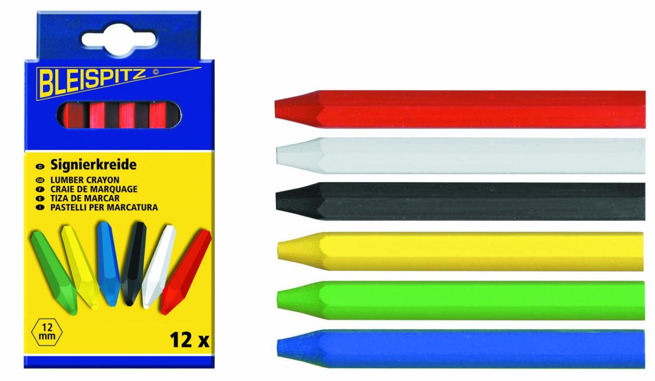 dicoal – Game Chalk Without Label Hexagonal Diameter 12 x 120 mm White (12U)