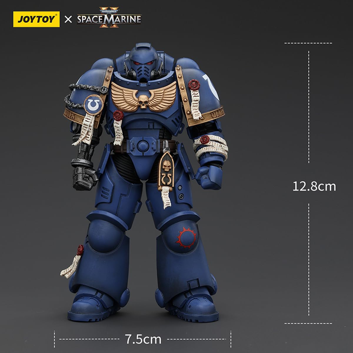 HiPlay JOYTOY Warhammer 40K Space Marines 2 - Uitramarines Brother Chairon JT00072, Game Special Limited Edition, 1/18 Scale Collectible Action Figure