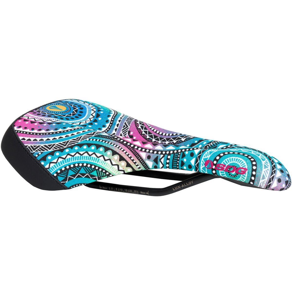 SDG Allure V2 Women’s Bike Saddle – Cornish Surf Print | Lightweight Comfort Cut-Out MTB/Road/Commuter Seat with EVA Foam & Lux-Alloy Rails