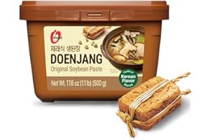 CHUNG JUNG ONE O'food Doenjang, Premium Korean Traditional Soybean Paste, Naturally Fermented, Rich Umami Flavor, Authentic Korean Miso, Perfect for Doenjang Jjigae Soup Base [Original, 1.1 lb (500g)]