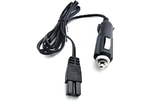 GTTYOWYIN 2 Pin Lead Car Cooler Box Mini Fridge Replacement Portable Extension Cord, 12V DC Car Cooler Power Cable, for Igloo,Wagan,Juggernog Cooler,Car Travel (1.8M)