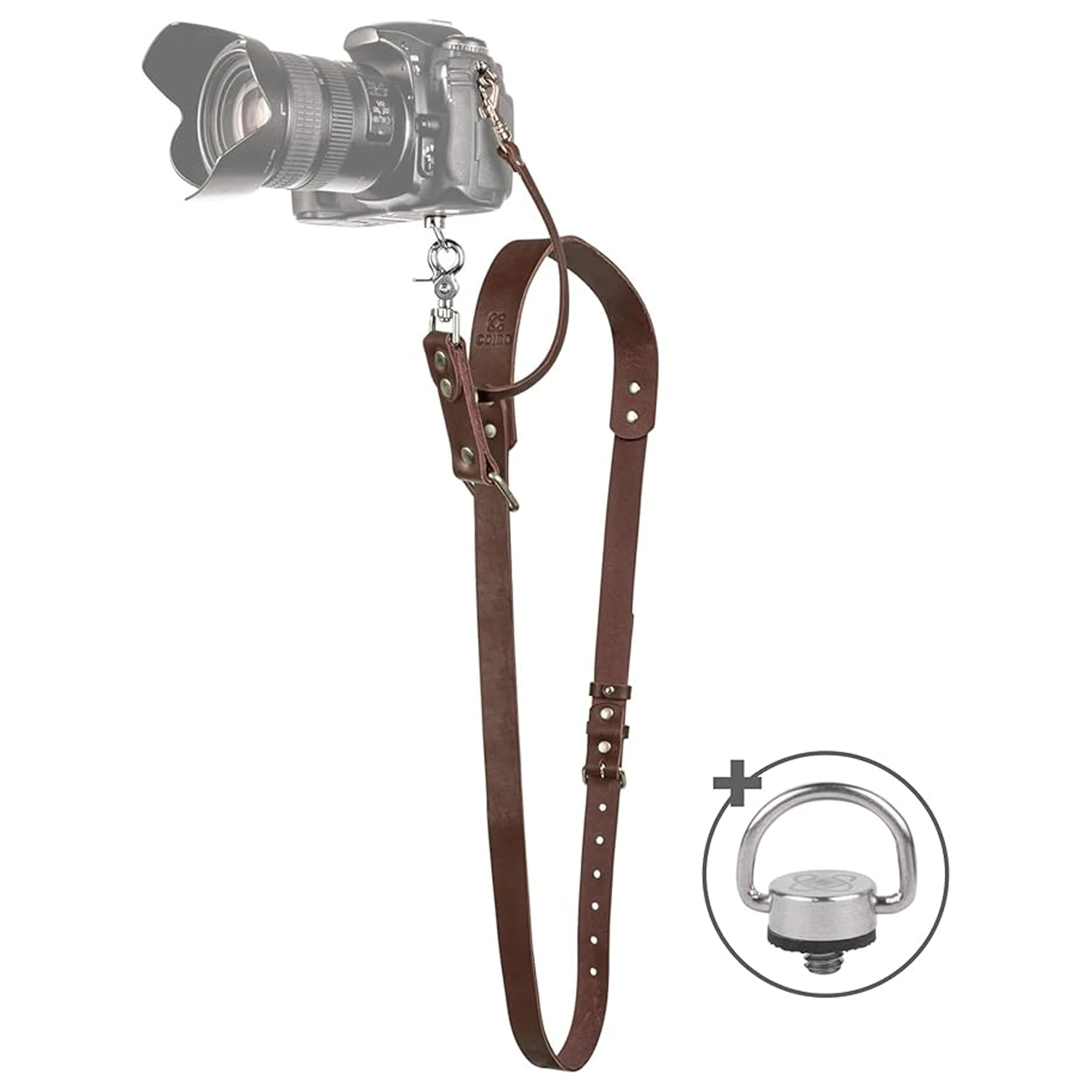 C Coiro Leather Camera Strap for One Camera