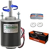 High Torque DC Motor 12V/24V, DIY Project Quiet Motor Permanent Magnet Motor with Cable Connector for Electric Motors and Generators, 30W CW/CCW 3500/7000RPM Motor (Round Shaft)