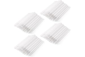 Annhua Disposable Micro Applicators 400 Pcs Precise Dental Applicator Brush with Nylon Tips, No Shedding Micro Swabs for Eyelash Extensions, Art, Cosmetics and Electronics - White