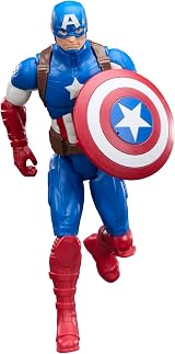Marvel Titan Series Captain America Action Figure 11.5in 29.2 cm Toy Blue White view 3