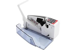 MARSYYDS Portable Money Counter Machine, 100-240V Mini Bill Cash Counting Machine, 600 Sheets/Minute Portable Handy Money Cash Bill Counting w/LED Display Screen for Banks & Stores