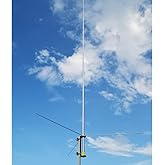 UAYESOK antena de la estación base del CB de los 20ft, antena 3.5dBi 100W de la base del CB de la aleación de aluminio de 27M