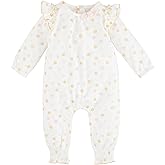 Mud Pie baby-girls Baby Dot Ruffle Bodysuit
