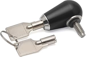 DAKLVNG Seat Bolt Screw Seat Lock Anti Theft 1/4-20 Thread for Harley Sportster 883 Dyna Softail Touring Road King Electra Glide Street Glide CVO 1996-2024 (Black)