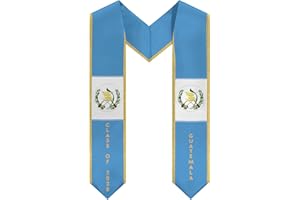 GIFFZERR Class of 2025 Country Flag Graduation Stole Sash - V Shape National Country Flag Sash Graduation Stole