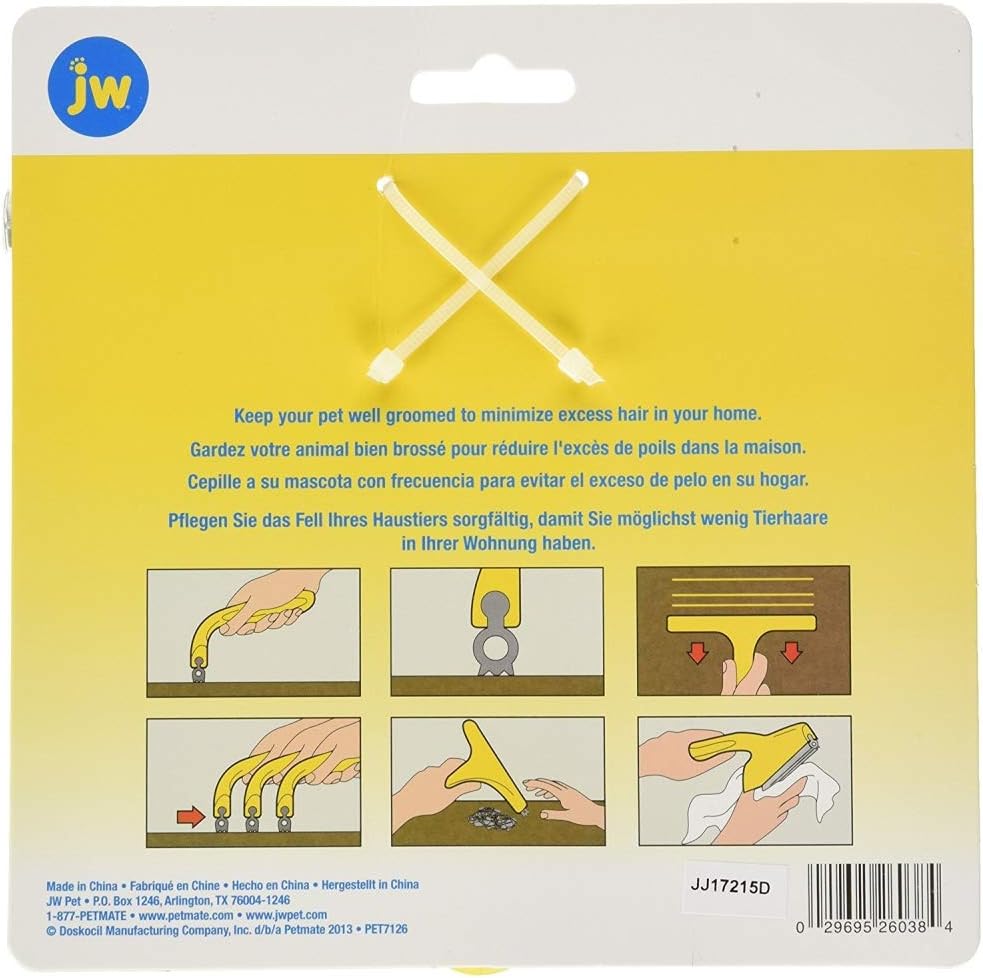Pet Hair Accessories : JW GripSoft Pet Hair Magnet Multi-surface Pet Hair Remover Gray/Yellow One Size