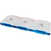 Lian Li UNI Fan TL Flex 120 Reverse Blade ARGB PWM Fan, 3 Pack, White | 3 reverse-blade 120mm ARGB PWM fans with L-Wireless controller for clean RGB views, strong airflow, tidy setup. (12RTL1F3W)