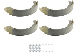 YHB Pair - 12" Electric Trailer Brake Shoes Replacement Kits - (Dexter Part # K71-127-00) - 12" x 2" Trailer Brake Shoe and Lining Kit