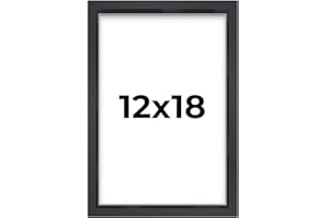 POSTER PALOOZA 12x18 Shadow Box Frame Contemporary Black | 1" Depth of Usable Space| Interior Size 12x18 or 18x12 Inches| UV Resistant Acrylic, Acid-Free Backing, Wall Hangers | Made in USA