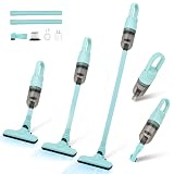 TROURAY Handheld Vacuum Cleaner,Ultra-Lightweight Mini Portable Vacuums for Home, 6 in 1 Stick Vac Cleaners for Car,Pet Hair(Green Cordless)