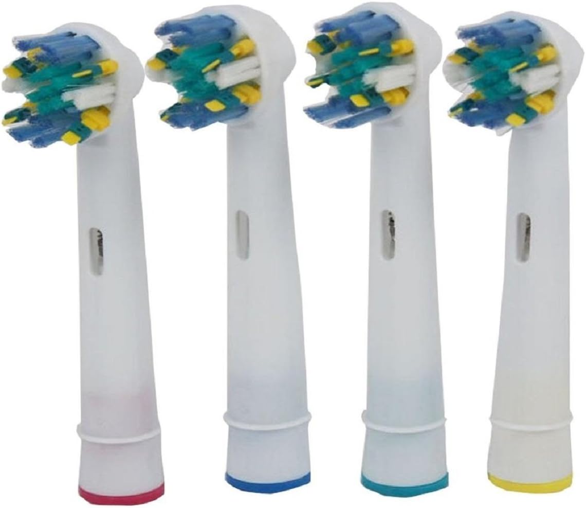 MALLOOM® 4pcs EB-25A Electric Tooth Brush Heads Replacemen, Blue, Universal
