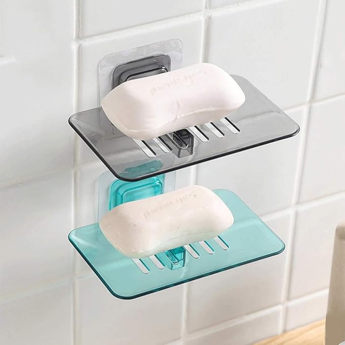 OJGKH Los estantes de cristal de jabón caja de almacenamiento de baño