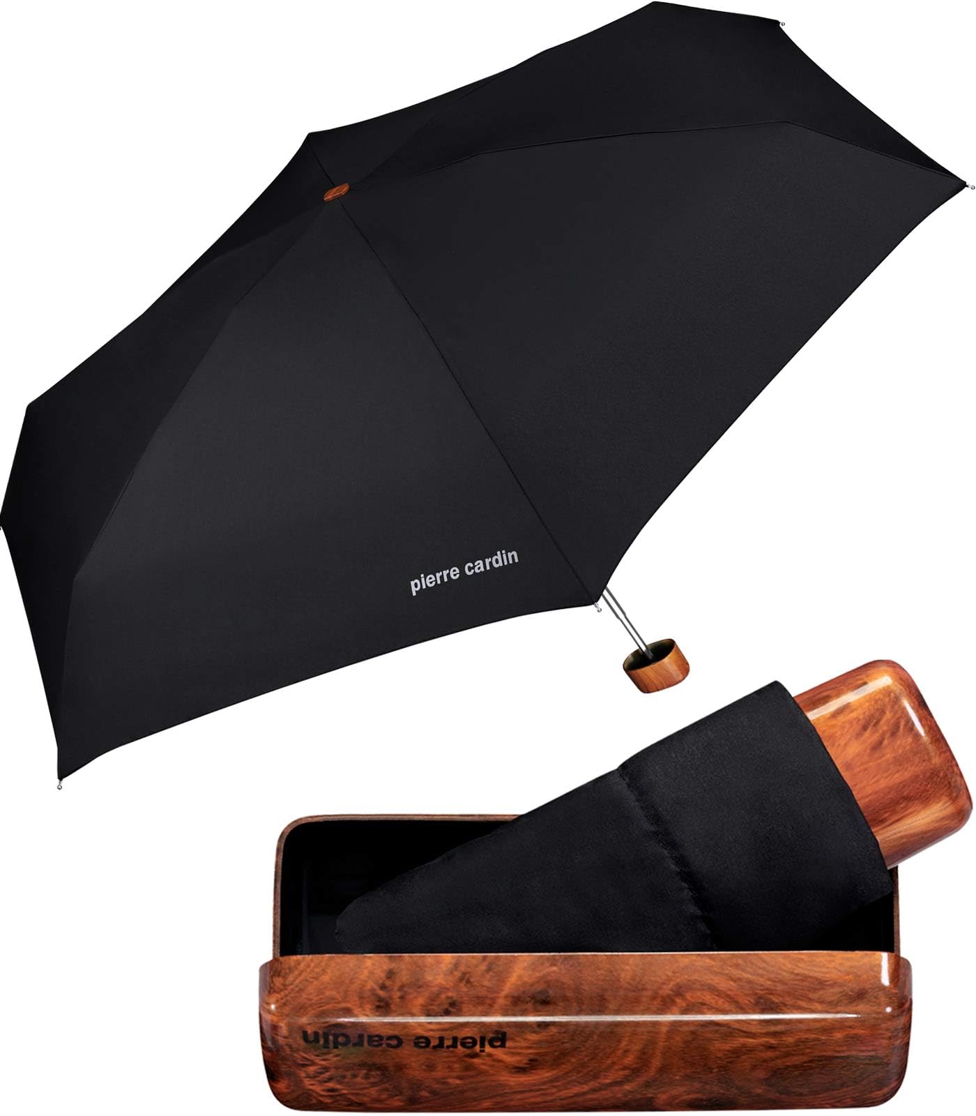 Pierre Cardin Mybrella Mini Umbrella Wood / Black