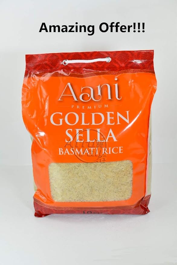 Aani Golden Sella Basmati, 10kg Amazon.co.uk Grocery