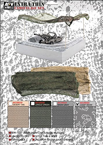 AFVAC35022 1:35 AFV Club Extra Thin Camouflage Net (JGSDF Snow) [MODEL KIT ACCESSORY]