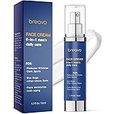 6 in 1 Face Cream for Men: 6 in 1 Mens Face Moisturizer, Mens Face Cream Anti Aging - Eye Bags Treatment & Wrinkle Cream for Men 1.7 oz
