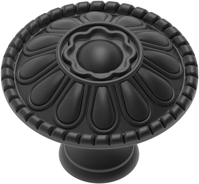 9Pack of Matte Black Kitchen Knobs Pulls, Matte Round