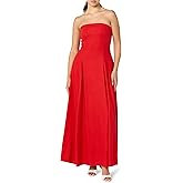 The Drop Womens Carlota Strapless Linen Maxi Dress