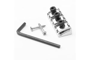 SWHMC Chrome Electric Guitar Parts Strings Locked Nut 42mm for Floyd Rose Tremolo Bridge