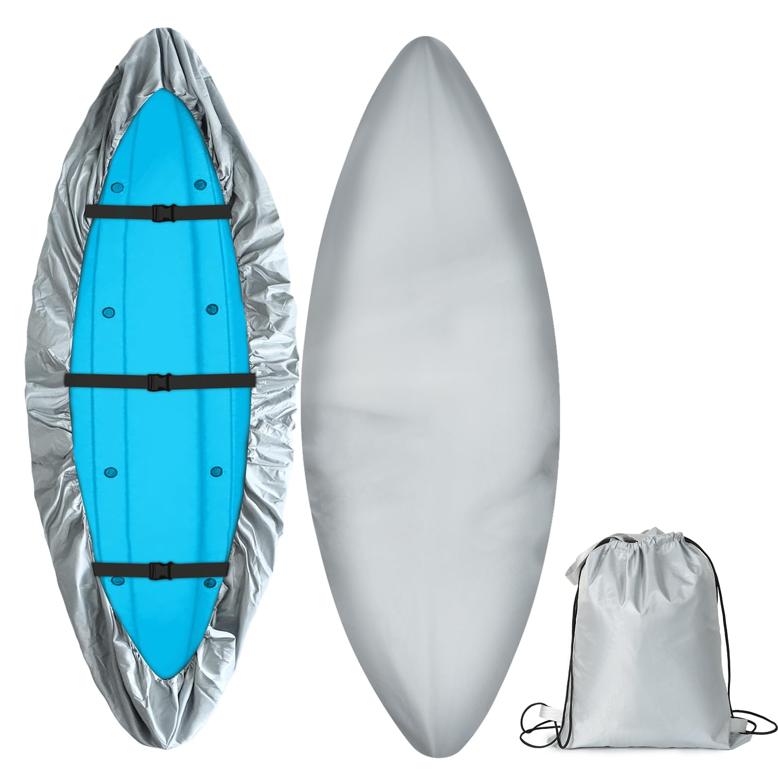 Photo 1 of FREEPOWER 420D Kayak Cover,Upgraded Thickened Waterproof & UV Protection Paddle Kayak Board Covers for Indoor/Outdoor Storage?Fits 9.3ft-13.5ft Kayaks